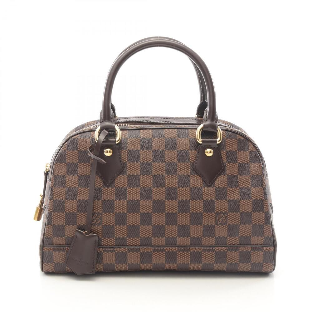 Louis Vuitton Duomo Handbag Canvas Leather Damier Brown